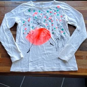 Crewcuts Glitter Dancing Girl Shirt. Size 10.